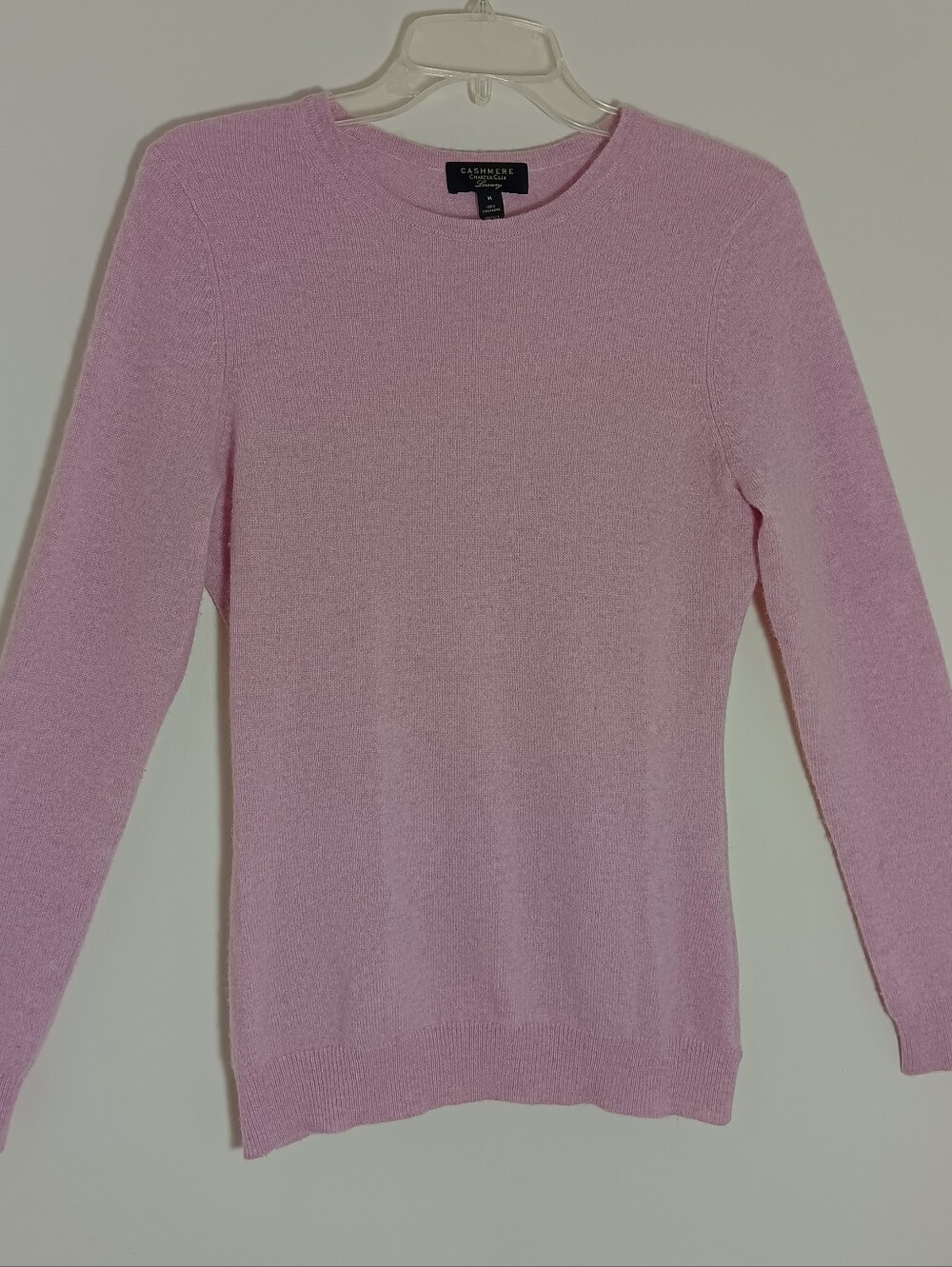 Charter Club Cashmere Crewneck Sweater - Light Pink